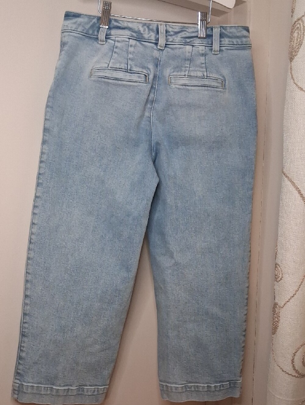 Talbots Light Blue Wide-Leg Cropped Jeans - Picture 7 of 10